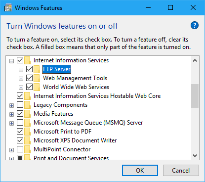 How to Install IIS on Windows 10