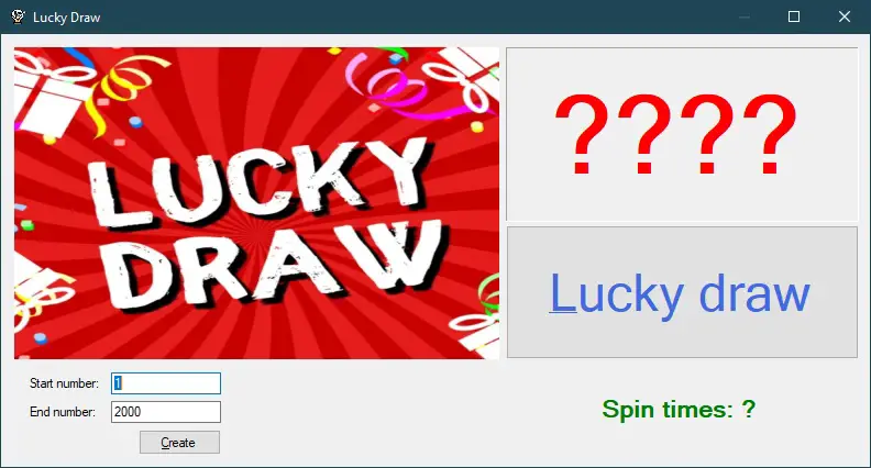 lucky draw games in c#