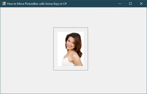 How to Move PictureBox with Arrow Keys in C#
