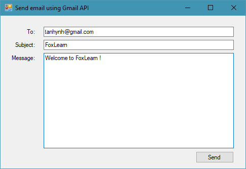 send email using gmail api c#
