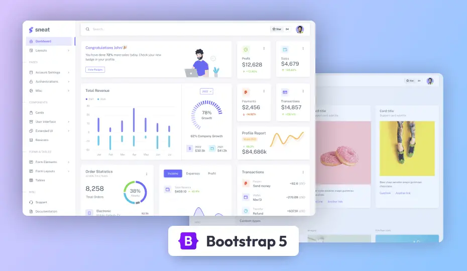 Sneat - Free Bootstrap 5 HTML Admin Template