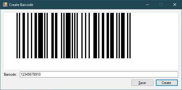 Create Barcode Image in VB.NET