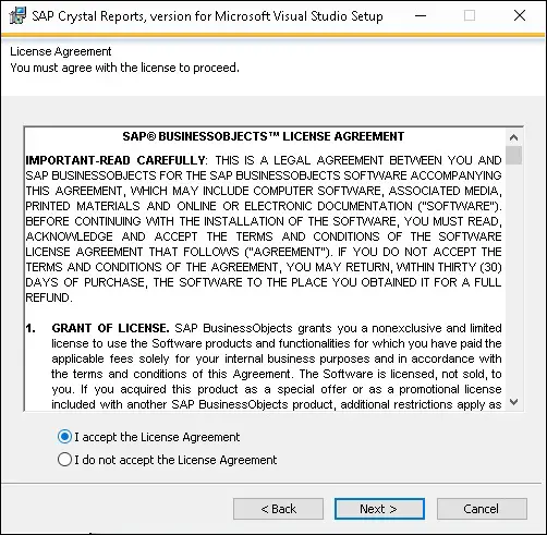 crystal reports for visual studio 2019