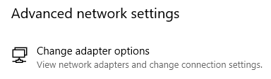 advanced networks settings