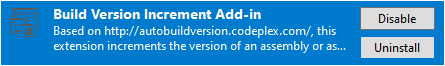 build version increment add-in