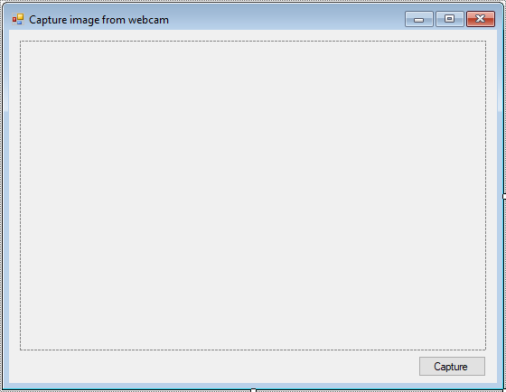 capture image from webcam in c#