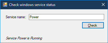 c# windows service status