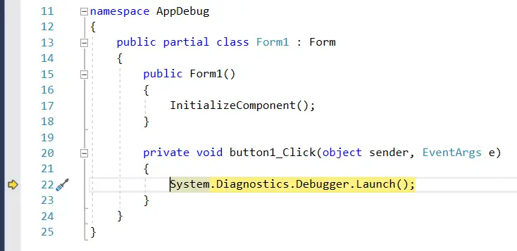 debug code