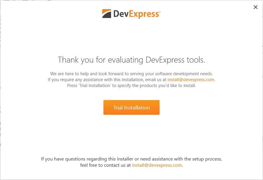 devexpress installer