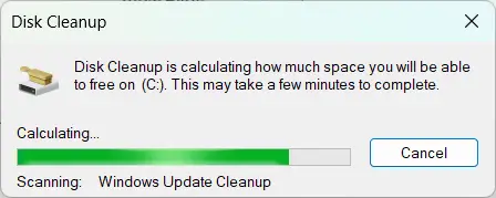 disk cleanup