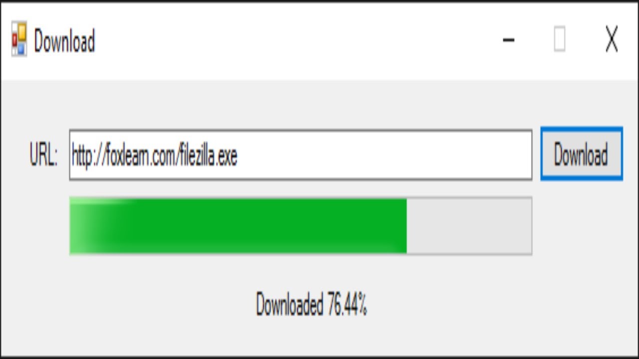 how to download a file from internet in c#
