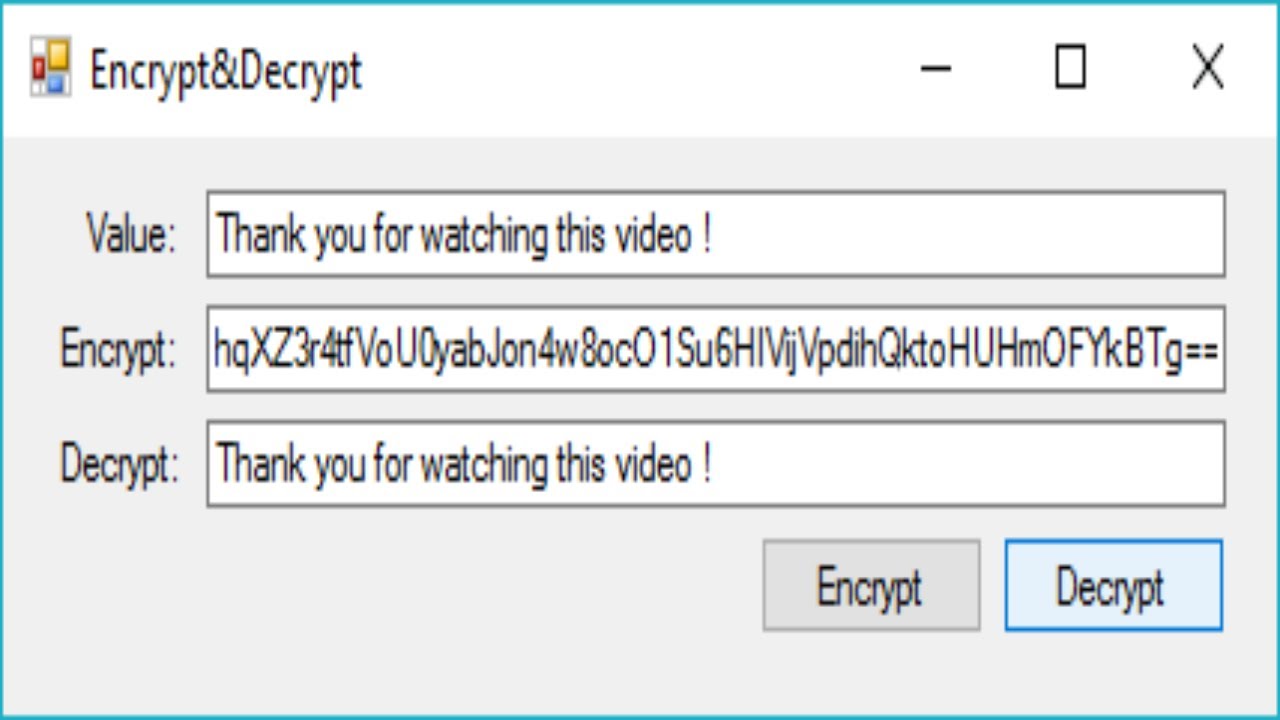 how to encrypt and decrypt a string in c#