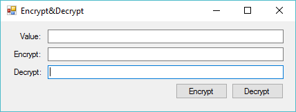 encrypt decrypt string in c#