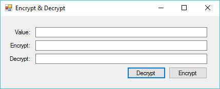 encrypt decrypt in c#