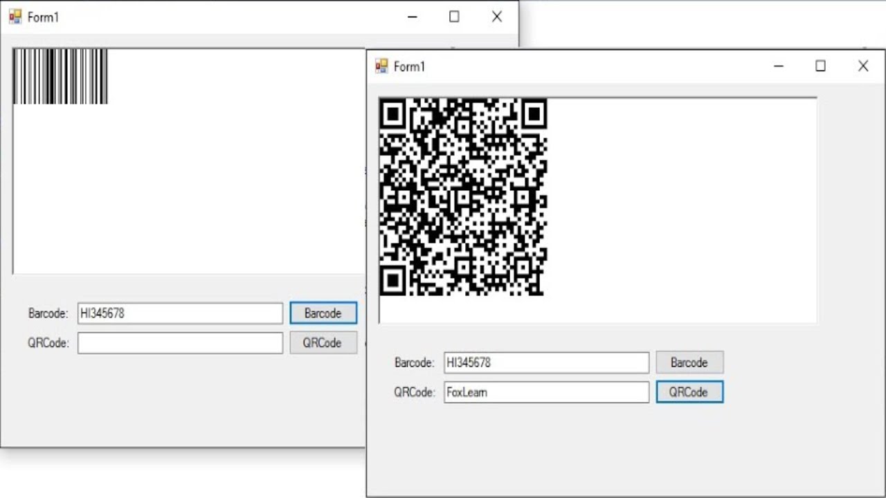 how to generate barcode & qr code in c#