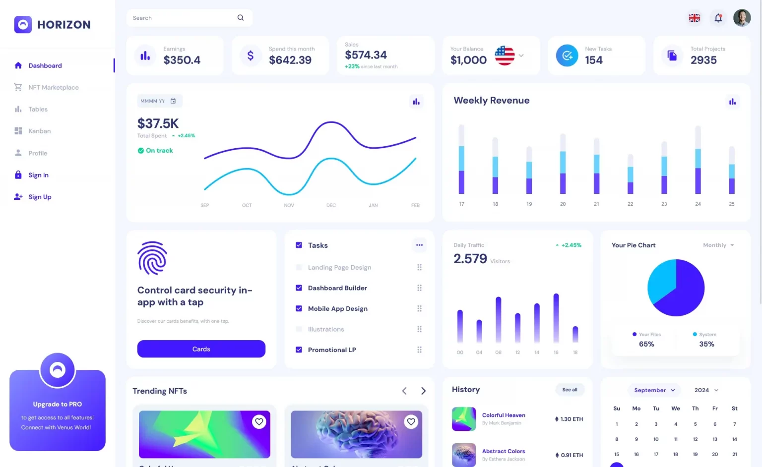 horizon mui admin dashboard template