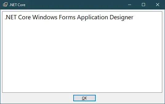 .net core winforms designer