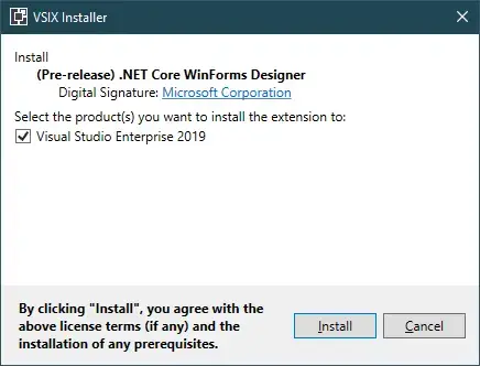 .net core winforms designer