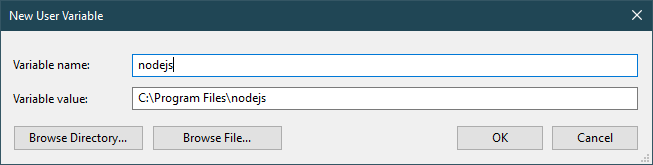 add new user variables