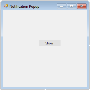 c# notification window