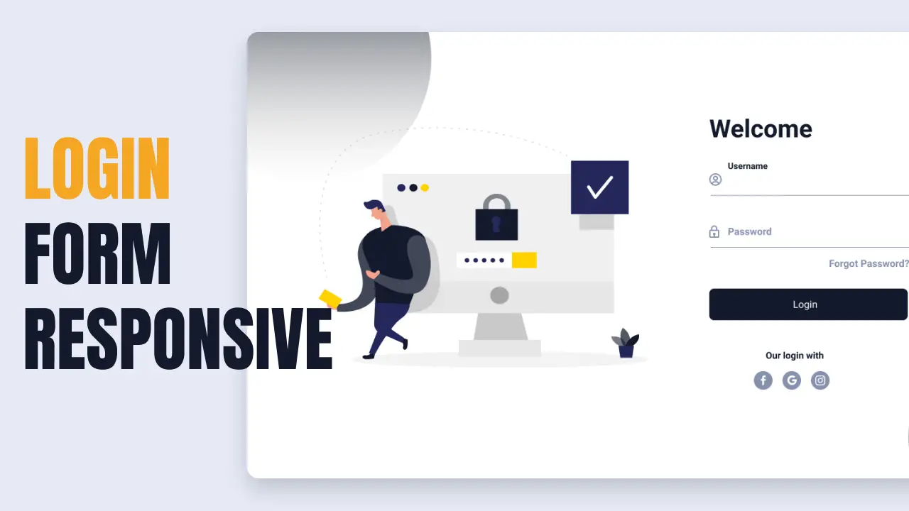 responsive login form