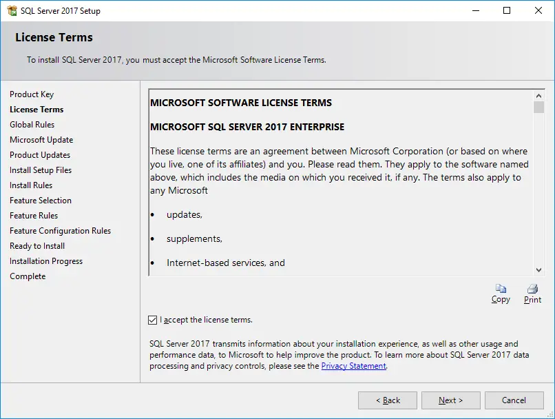 how to install sql server 2017 on windows 10