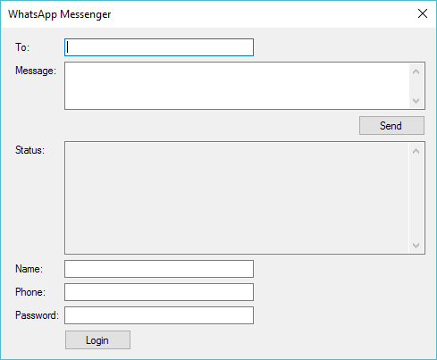 whatsapp messenger in c#